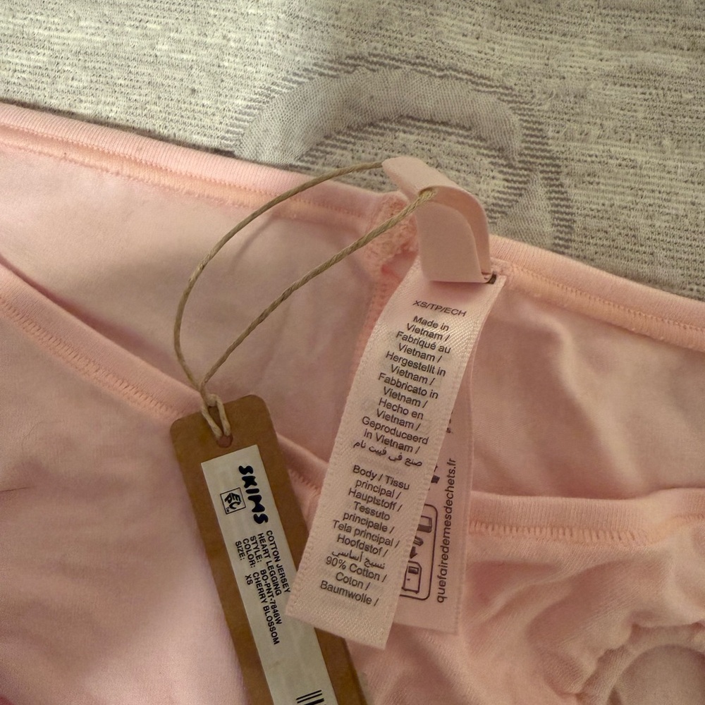 SKIMS Cotton Jersey Heart Flare Legging | Cherry Blossom - XS